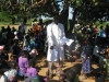 Registered Comprehensive Nurse Apuret Morris greets patients at an outreach clinic in Aboket.