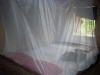 Example of net assembed on top of bed