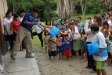 Nets were distributed in Sachapapa to those who wanted them. The people of Peru hope that the nets will help protect them from the mosquitoes as well as from biting bats and venomous snakes while they sleep.