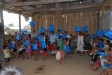 Children in Sinchi Roca celebrate the receipt of bednets