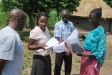 The distribution team supported the CSO and sub‐county trainers in carrying out the parish level sensitization and the training of CMDs/VHTs