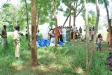 The military provided security for a problem free distribution.