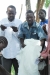 Family receiving their nets.