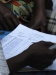 Registering each family and the number of nets they need to keep the whole family safe from mosquitoes.