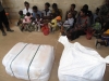 Awaiting distribution of nets. These mothers will become far more equipped to protect their children and infants from malaria infection. Malaria is the 3rd leading cause of death in Zambia.