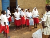 NANGWANDA SEC: Contributions from around the world have brought malaria education to this group of school children.