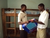 KITANGARI SEC: Young men inspect the nets.
