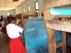 Mtwara Girls - Proper hanging of the nets is necessary for them to provide maximum coverage.