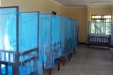 Miyuji Chishire School: The nets provide an impenetrable barrier that prevents infected mosquitoes from reaching the children.
