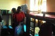 Embeko School: The nets are carefully unpacked from their protective packaging.