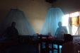 Embeko School: All of the children are happy in the knowledge that they now have the best form of malaria prevention.