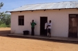 Chikopelo School: Students await the arrival of the distribution team.