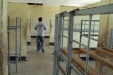 Chikopelo School: One of the volunteers checks the number of currently unprotected beds.