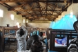 Mbabala School: All of the students work hard to install the nets.