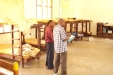 Mvumi School: The number of beds that require protection is double-checked.
