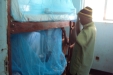 Munguri - It is important to make sure nets are hung and tucked in properly to ensure the best possible protection from malaria.