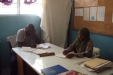 Munguri - Net distributers and school staff worked together so distribution would run smoothly and records could be kept of those receiving nets.
