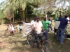These bicycles are equipped to carry the load.