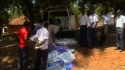 Lindi Sec: Trucks arrive with LLIN's for every sleeping space.