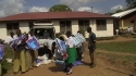 Mahiwa Sec: Distribution to each student takes place.