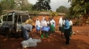 Mbekenyera Sec: Students receive their live saving LLIN.