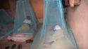 Mnara Sec. School – These children were eager to test out their bed nets.
