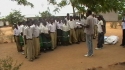 Barikiwa Sec : The children are taught about the importance of their new nets.