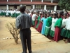 Masasi Girls - A volunteer talks to the girls at this school about the cause and prevention of malaria as well as how to care for their new nets.