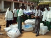 Masasi Girls - Students receive new LLINs at one of twelve schools in Mtwara to benefit from this distribution.
