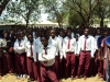 Ndanda Sec. - Students listen to malaria education information.
