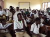 KISIWA SEC: A large school of boys and girls receives needed information on the prevention of malaria.