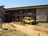 Mtwara Tech. Sec. - A truck delivering LLINs stands outside the boarding school.