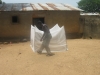 Nabine: An important net distribution to educate the villagers to use the nets for maximum effect.