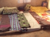 This sleeping area is a feeding ground for malaria disease carrying mosquitoes.