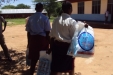 Dabalo - Students carry brand new LLINs to their dormitories.