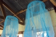 Bereko School: The nets gracefully hang above the beds.