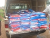 Nabine: The nets are transported in trucks.